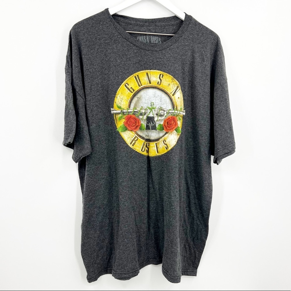 Guns N Roses Graphic Band Tee Gray Sz XXL
